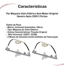 Par Máquina Vidro Elétrico S/ Motor Saveiro Após 09 2 Portas