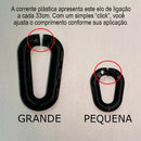 10 Mt Corrente Plástica Isolamento Calha Chuva Elo G Branco