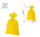 Saco De Lixo 60l Reforçado Amarelo 100 Und