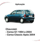 Kit 4 Maçanetas Internas Cinza Corsa Wind Classic Após 1994