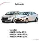 Par Maçaneta Externa Dianteira Cromada Hb20 Hb20s Até 2019