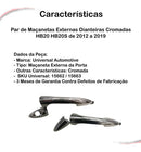 Par Maçaneta Externa Dianteira Cromada Hb20 Hb20s Até 2019