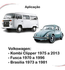 Par Manivela Eleva Vidro Cromada Fusca 70 A 96 Kombi 75 A 13