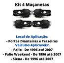 Kit Maçaneta Interna Dianteira E Traseira Palio De 96 A 07 - UN / 4