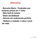 Borracha Do Para-brisa Perfil H Fino Gol Parati 95 A 98 Rolo