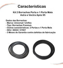 Kit 2 Borrachas Porta E Porta Mala Astra Vectra Após 95 - UN / 3
