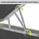 Pistão Mola Gás Amortecedor P/ Cama Box Baú Casal 784n/80kgf
