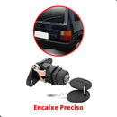 Kit Fechadura Cilindro Maçaneta Porta Mala Fiat Uno 96 A 04 - UN / 2