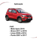 Kit Completo 4 Borracha Da Porta Com Aba Fiat Mobi Após 2016