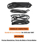 Jogo De Borrachas De Portas Completo Kombi 1976 A 1996