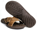Chinelo Masculino De Couro Tabaco 5200 - DCB5200LTTBC