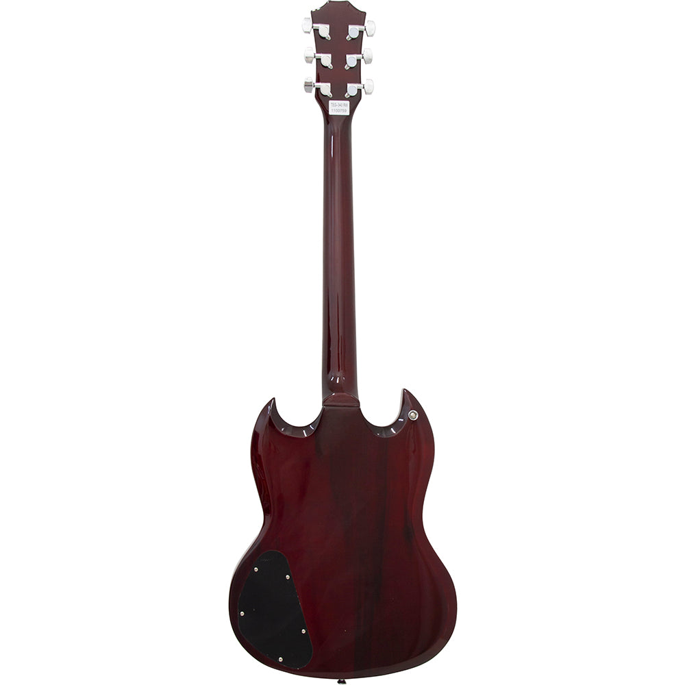 Guitarra Elétrica Sg De Madeira Maciça Thomaz Teg 340 Vinho