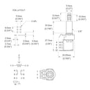 Potenciômetro Instrumentos (Unidade) Spirit VPP3-B250K-I