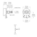 Potenciômetro Instrumentos (3 Unidades) Spirit VL2418H-B500K