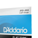 Encordoamento Violão Aço 12-53 D Addario Flat Tops EFT16