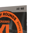 Encordoamento Guitarra 10-46 D Addario Half Rounds EHR310