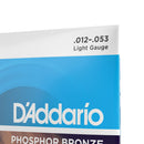 Encordoamento Violão Aço 12-53 D Addario Phosphor EJ16