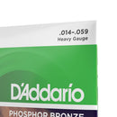 Encordoamento Violão Aço 14-59 D Addario Phosphor EJ18