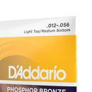 Encordoamento Violão Aço 1256 D Addario Phosphor Bronze EJ19