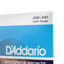 Encordoamento Violão Aço 12C 10-47 D Addario Phosphor EJ38