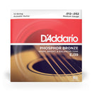 Encordoamento Violão Aço 12C 12-52 D Addario Phosphor EJ39