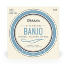 Encordoamento Para Banjo 5C D Addario Nickel Plated EJ60
