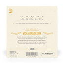 Encordoamento Viola Brasileira D Addario Nickel-Plated EJ82B