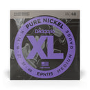 Encordoamento Guitarra 11-41 D Addario XL Pure Nickel EPN115