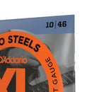 Encordoamento Guitarra 10-46 D Addario XL Pro Steels EPS510