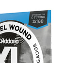 Encordoamento Guitarra 12-60 D Addario XL Nickel EXL148