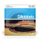 Encordoamento Violão Aço 12C 10-50 D Addario 85/15 Bronze