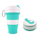 Copo Ecológico Retrátil Silicone Grande Dobrável 550ml