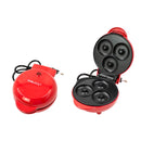 Mini Maquina Forma Eletrica Retro De Fazer Waffle Donuts Rosquinhas