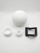 Luminária De Mesa Lua 3d Premium 10cm Estrutura Blindada Sem Fio