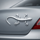 Emblema Automotivo Metal Lagartixa 3d Adesivo Cromado Carro Moto Decoração