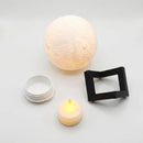 Luminária De Mesa Lua 3d Premium 10cm Estrutura Blindada Sem Fio