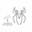 Emblema Adesivo Aranha 3d Metal Cromado Tuning Carro E Moto