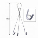 Suporte Vaso Suspenso Reforçado 3 Ganchos Cabo De Aço 50cm G