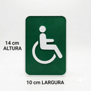 Placa Sinalização Banheiro Trio 3d Verde Ecológica