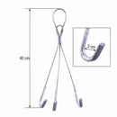 Suporte Vaso Suspenso Reforçado 3 Ganchos Cabo De Aço 40cm G
