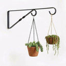 Mão Francesa P Vaso Preta 40 Cm Suporte De Metal