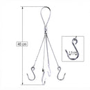 Suporte Vaso Suspenso Reforçado 4 Ganchos Cabo De Aço 40cm P