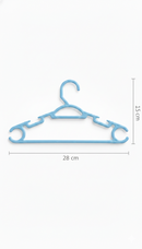 Kit 3 Cabides Napoli Infantil Azul Reforçado Antideslizante Luxo - pc / 3