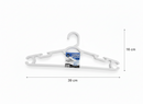 Kit 3 Cabides Napoli Branco Reforçado Antideslizante C/ Gancho Luxo - pc / 3