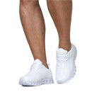 Tênis Unissex Esportivo Branco Caminhada Tamanho Especial - BIGLEGE21BCO