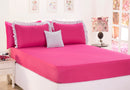 Jogo De Lençol Poa Queen Size 04 Peças Pink