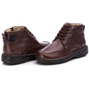 Coturno Casual Conforto Couro Marrom - RT8003FLOCFE