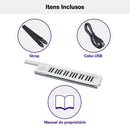 Teclado Portátil 37 Teclas Keytar Sonogenic Shs 300 Wh Branco Yamaha