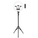 KIT RING LIGHT LED 46CM 18 POLEGADAS COM TRIPE 2,1 METROS
