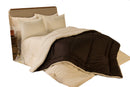 Edredom Coberdrom King Size Aspen Dupla Face Sherpa Que Imita Pele De Carneiro Marrom